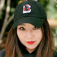 [브루클린][brooklyn] 모자 블랙 Brooklyn South Korea Logo Dad Hat - Black