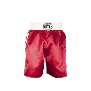 [클레토 레예스] 복싱 트렁크 레드/화이트 Cleto Reyes Boxing trunk in satin polyester